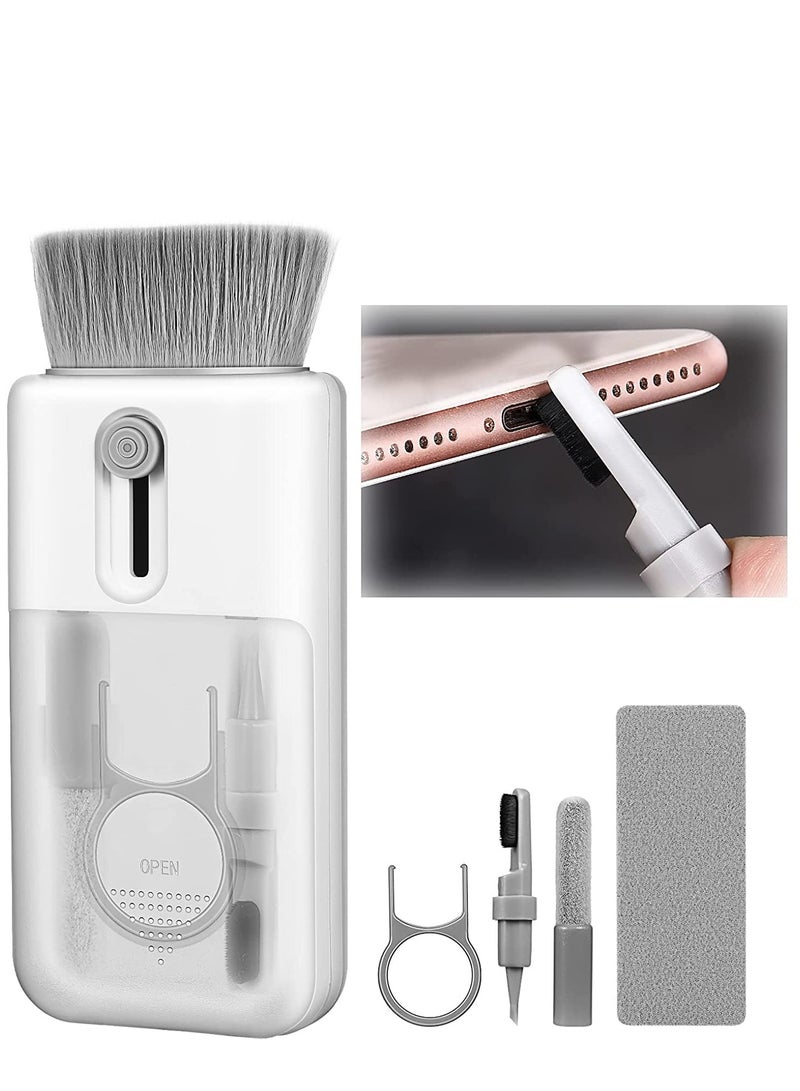 Cleaner Kit 6 in 1 for Airpod Multifunctional Keyboard Cleaner Earbud Cleaning Kit Tool with Cleaning Pen for iPhone Laptop Tablet PC Screen Keyboard Bluetooth Earphones - Image 1