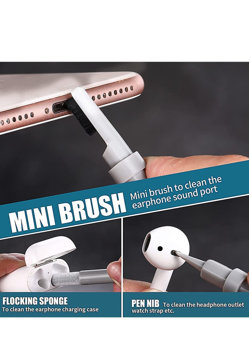 Cleaner Kit 6 in 1 for Airpod Multifunctional Keyboard Cleaner Earbud Cleaning Kit Tool with Cleaning Pen for iPhone Laptop Tablet PC Screen Keyboard Bluetooth Earphones - Image 2