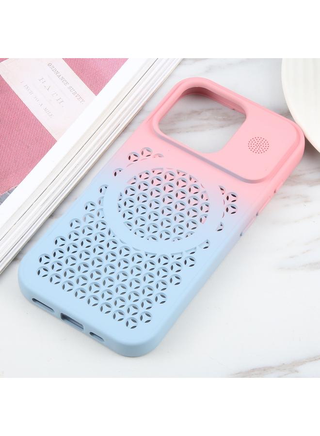 S-TOP Case For iPhone 16 Pro Max Gradient Color Honeycomb Aromatherapy MagSafe Phone Case - Image 2