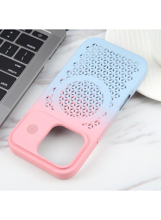 S-TOP Case For iPhone 16 Pro Max Gradient Color Honeycomb Aromatherapy MagSafe Phone Case - Image 4