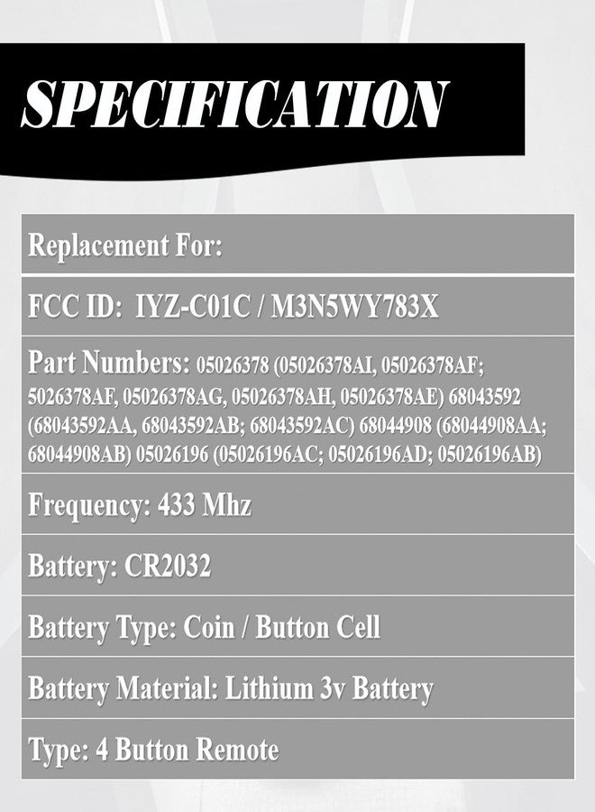 MechanMagic مفتاح MechanMagic FOBIK بديل متوافق مع شاحنات دودج رام 1500 و2500 و3500 موديلات 2009-2012، وجيرني، وتشالنجر، وجراند كارافان، وجيب جراند شيروكي، وكوماندير، مع خاصية الدخول بدون مفتاح والتحكم عن بعد في التشغيل - Image 4