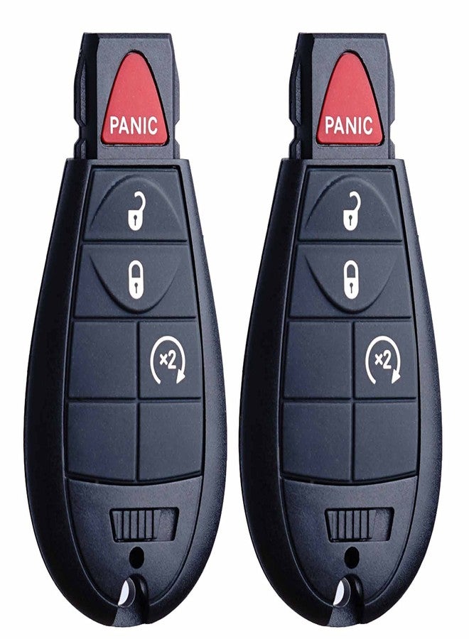 MechanMagic مفتاح MechanMagic FOBIK بديل متوافق مع شاحنات دودج رام 1500 و2500 و3500 موديلات 2009-2012، وجيرني، وتشالنجر، وجراند كارافان، وجيب جراند شيروكي، وكوماندير، مع خاصية الدخول بدون مفتاح والتحكم عن بعد في التشغيل - Image 1