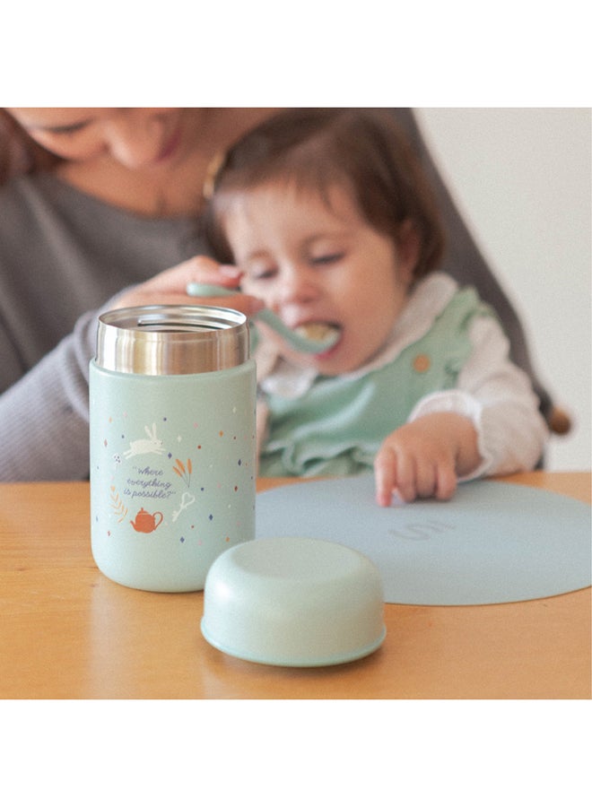 SUAVINEX Baby Food Thermos Flask for Hot & Cold Foods 100% Stainless Steel with Airtight Seal Portable Travel Baby Bottle Food Warmer 0M+ 400ml - Image 4