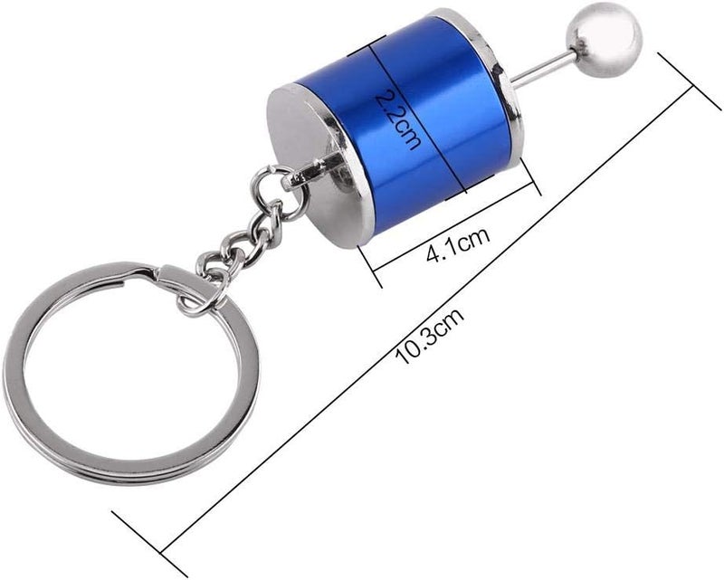 klarako Creative Auto Part Model Gear Box Shifter Keychain, keychain, gear shift keychain Mini Car Gear Shift Stick Knob Gearbox Metal Key Chain Key Ring for Men(Silver) - Image 5