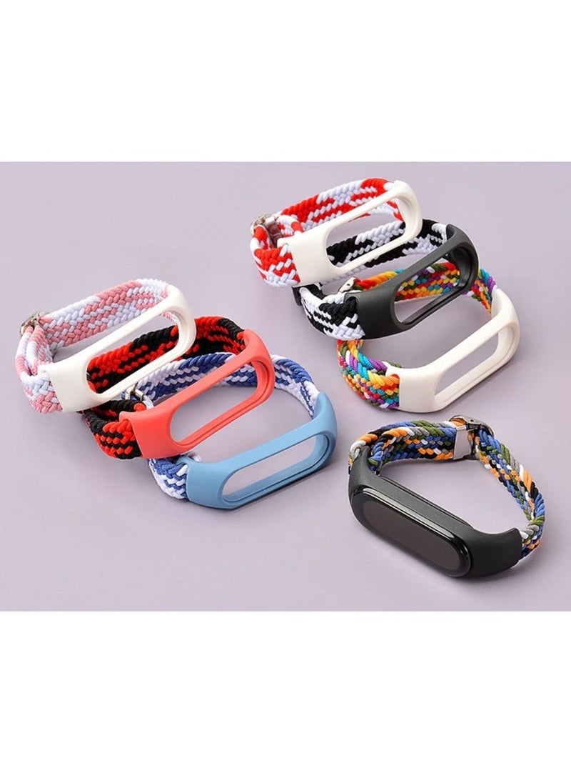 BSNL - Replacement Strap Elastic Adjustable Nylon Braided Solo Loop For Xiaomi Mi Band 4/5/6 - Image 1