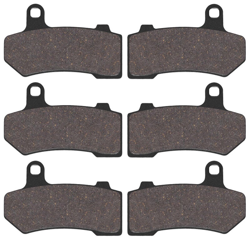 Sollon Front and Rear Brake Pads for Harley Davidson FLHTCU Ultra Classic Electra Glide 20082020FLHX Street Glide 20082022FLHRC Road King Classic FLHT Electra Glide Standrad