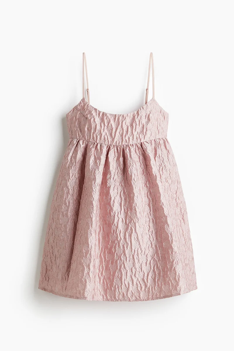 اتش اند ام فستان بحمالات من نسيج جاكار