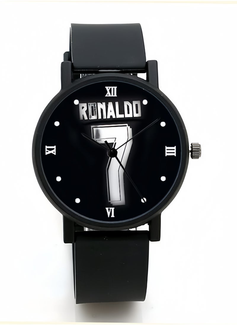 Generic - Cristiano Ronaldo Rubber Quartz Casual Watch - Image 1