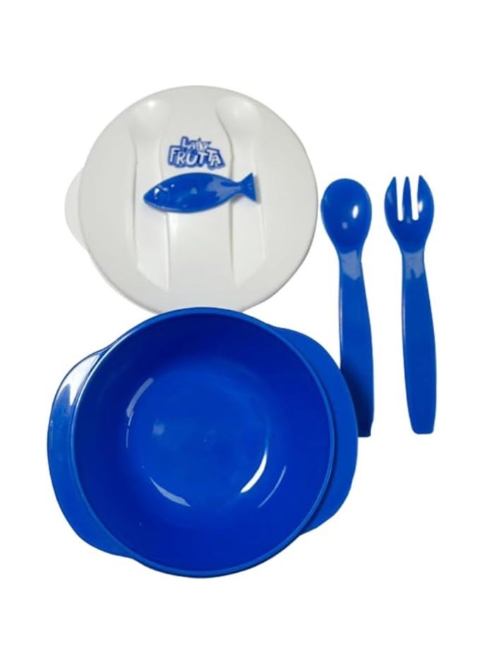 La Frutta La Frutta baby tableware safe set for kids - BLUE  - Image 3