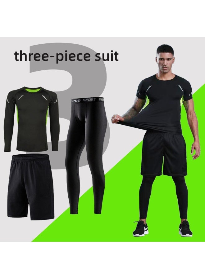 مجموعة رياضية رجالية 3 قطع للجري والأنشطة الخارجية