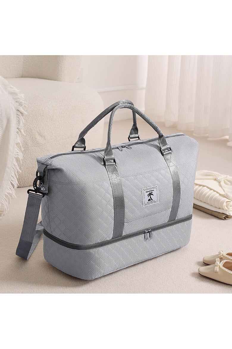 BLOOMING TIME Travel Weekender Duffel Bag – With Separate Shoe Compartment, Lightweight & Durable Overnight Duffel for Gym, Hospital Stay or Weekend Getaway - Image 1