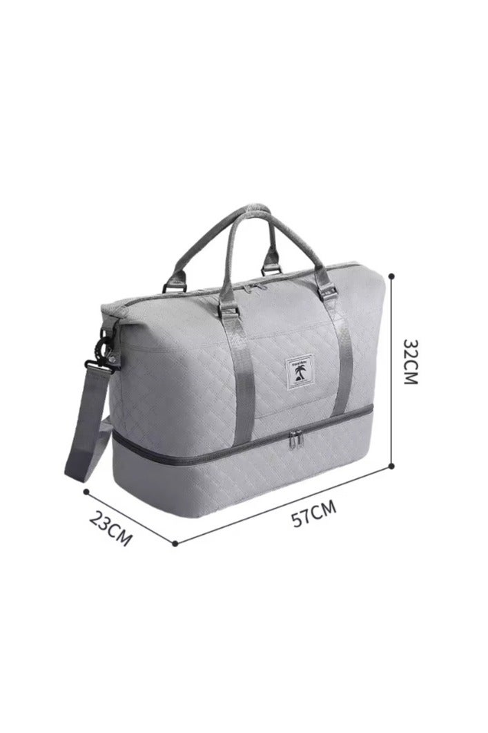 BLOOMING TIME Travel Weekender Duffel Bag – With Separate Shoe Compartment, Lightweight & Durable Overnight Duffel for Gym, Hospital Stay or Weekend Getaway - Image 2