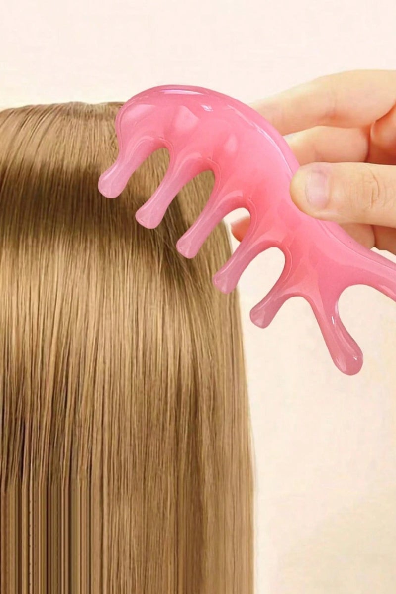 Generic Facial Ice Cylinder Set – A 5-piece set that includes facial massage and contouring tools, an ice cylinder, a scalp massage comb to stimulate hair growth, and a convenient storage bag. A complete set in a feminine pink color that adds a special touch to your skincare routine - Image 4