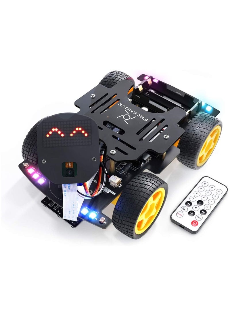 4WD Car Kit for ESP32 WROVER (Included) (Compatible with Arduino IDE) Camera Dot Matrix Expressions Obstacle Avoidance Line Tracking Light Tracing Colorful Light Remote App - pzsku/ZA3D5F879344F6BE3B9EBZ/45/_/1686381712/ce2ab595-0ceb-4cbc-b4de-154c3d46e516