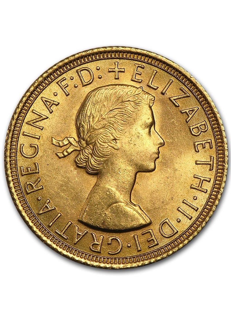 ABConcept Queen Elizabeth Sovereign Gold 8 gram coin 22 carat  - Image 1