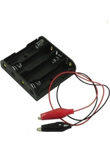 Keskinler Sharps 4-AA Battery Holder - Crocodile Cable