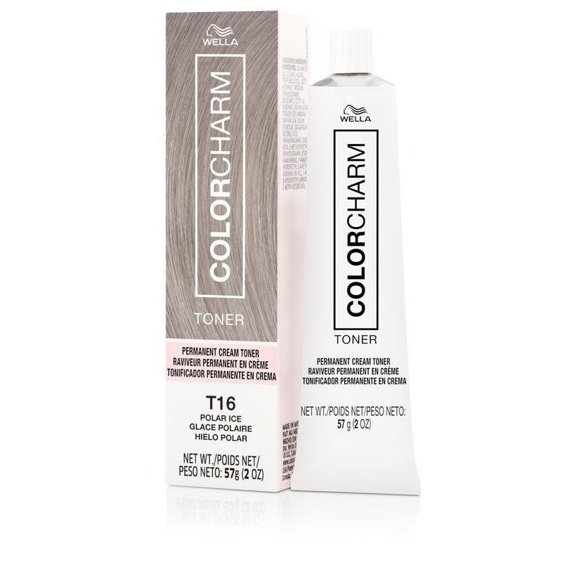 COLORCHARM تونر كريمي دائم COLORCHARM | تحييد النحاس | خالي من المكونات المشتقة من الحيوانات، بارابين وخالي من الجلوتين | T16 جليد قطبي | 2 أونصة - Image 1