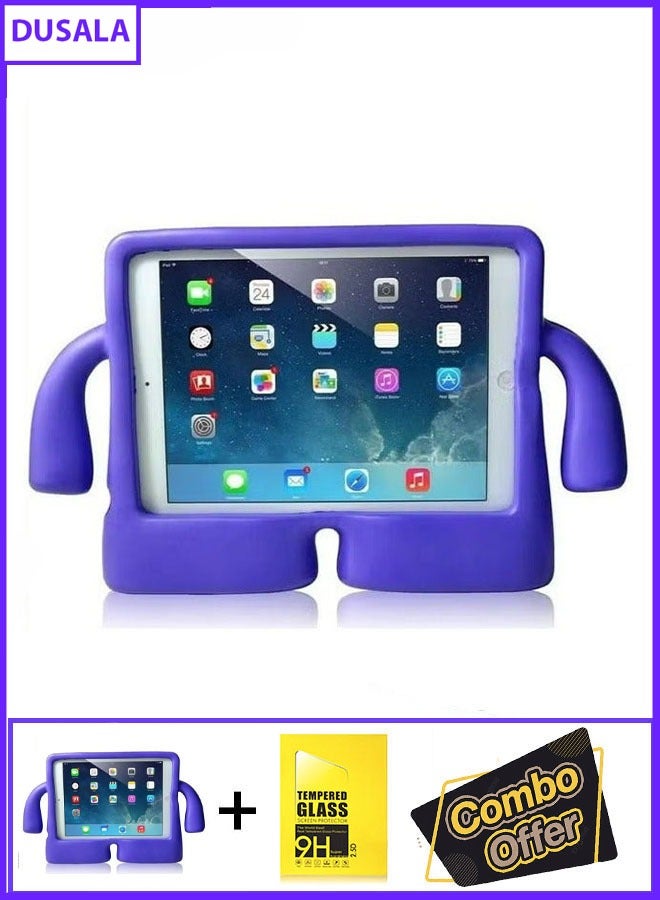 DUSALA 2 in 1 Kids Shock‑Proof EVA Case with Handle & Stand for iPad Pro 11 Inch Bright Durable Cover with Glass
