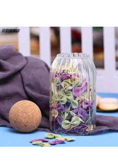 Spaceshoop Crystal Glass Crystal Glass Jar Set Very Pure Bamboo Wood Lid (1000 ml)  - Image 2