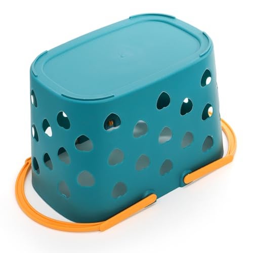 Peohud 4 Pack Portable Shower Caddy Basket, Plastic Storage Basket with Handle, Caddy Organizer Bin for Bathroom, College Dorm, Pantry, Kitchen - Image 3