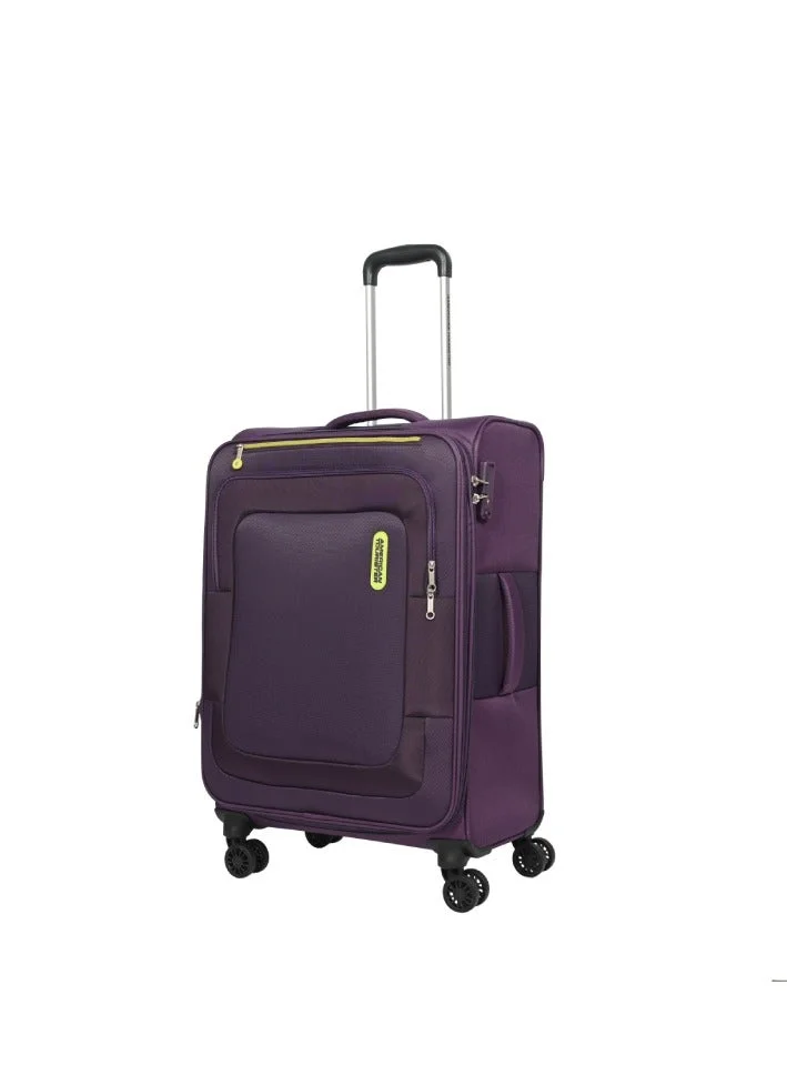 امريكان توريستر حقيبة سفر بعجلات سبينر 68 سم من أمريكان تورستر دنكان+ - بنفسجي - ضمان عالمي 3 سنوات