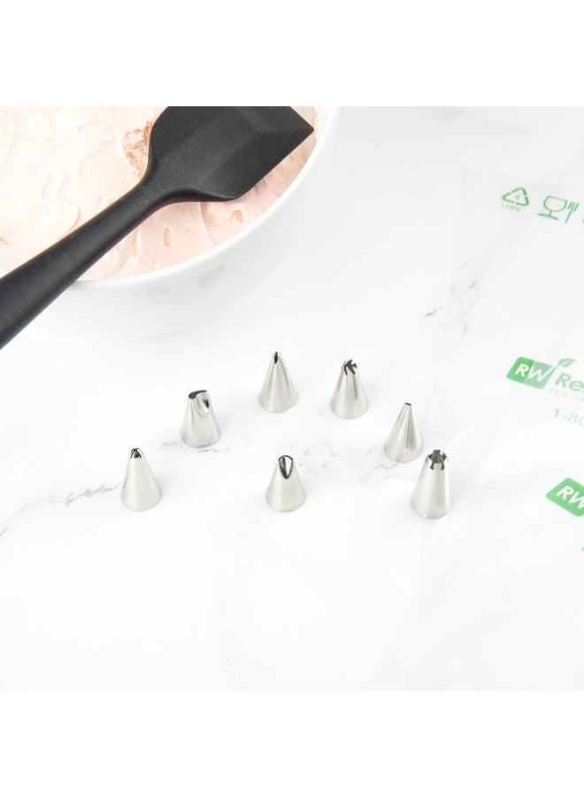 Restaurantware Pastry Tek Cake Tip, 1 Specialty Piping Tip - #81, Dent-Resistant, Stainless Steel Icing Decorating Tip, Dishwasher-Safe, Decorate Cupcakes, Cakes, or Cookies - Image 5