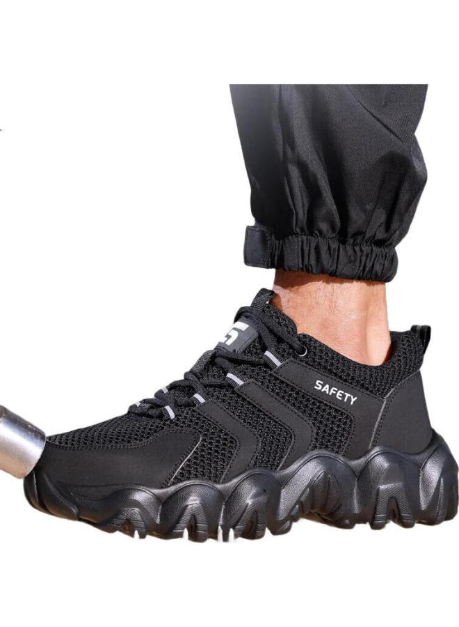 Jingtu Men'S Summer Breathable Steel Toe Cap Anti-Smashing Anti-Piercing Lightweight Safety Work Shoes 3073Nt 43 - Image 1