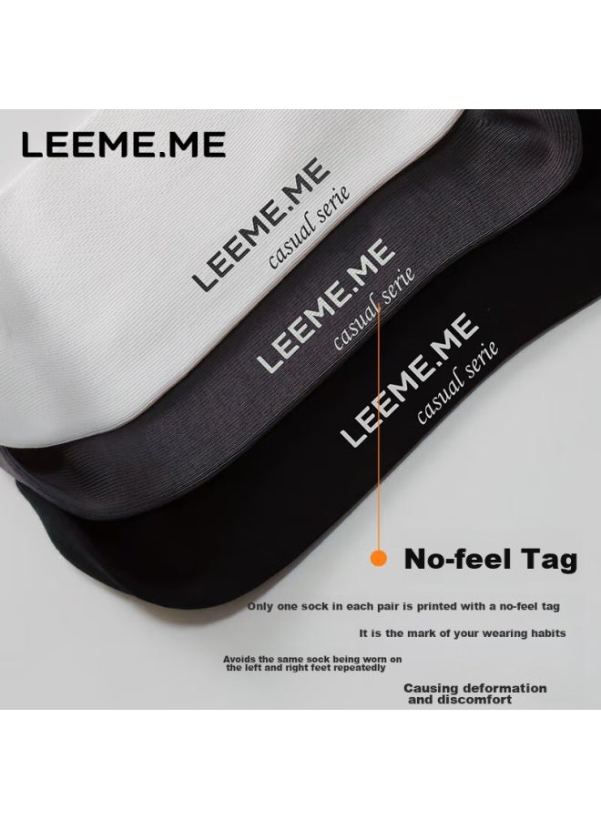 Leeme.me Li Mi Men's Socks [7a Antibacterial Autumn New Mesh Mid-calf Socks For Men, Casual Socks, 5 Black - Image 4