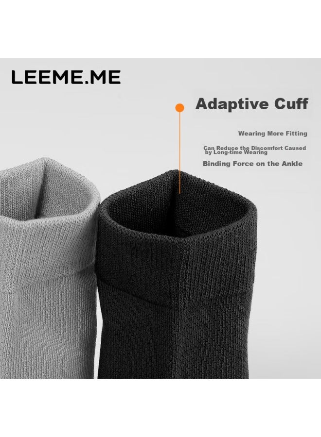 Leeme.me Li Mi Men's Socks [7a Antibacterial Autumn New Mesh Mid-calf Socks For Men, Casual Socks, 5 Black - Image 5