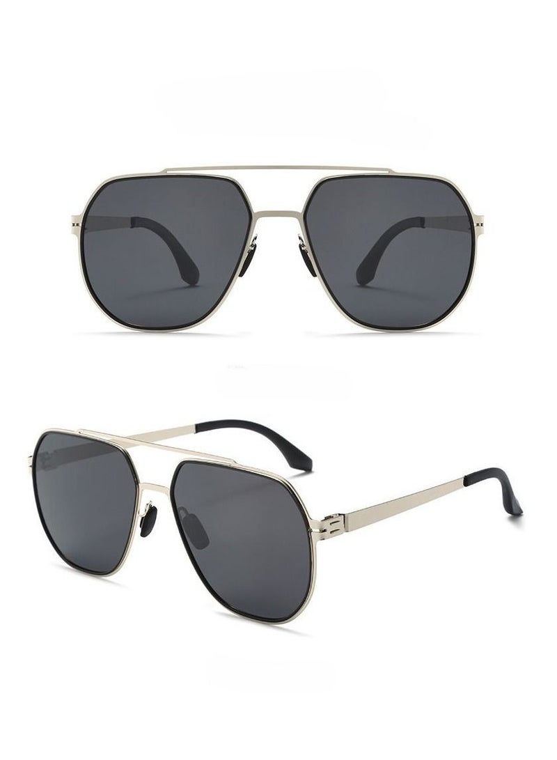 RedMapleTEK Polarized Full Frame UV400 Pilot Frame Sunglasses  - Image 2