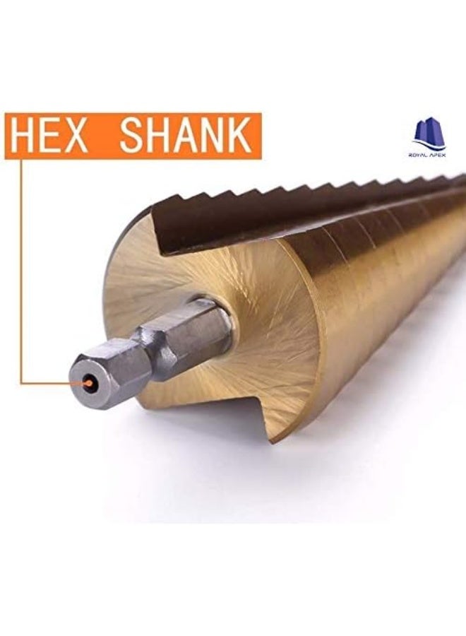 Royal Apex Step Drill Bit High Speed Steel Hss Triangle Handle Pagoda Drill For Carbon Steel Sheet Iron Insulation Boards Pvc Boards And Wood 4Mm To 30Mm - Image 4
