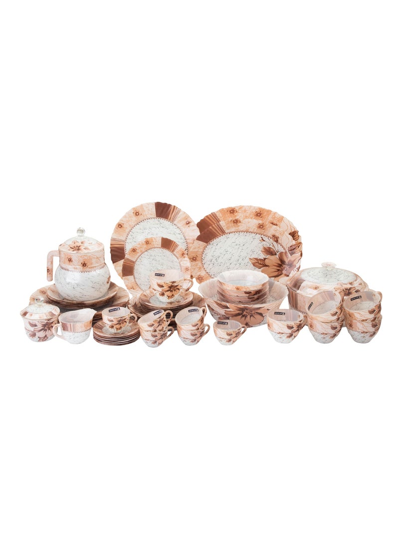 Hic 58 Pieces Arcopal Dinner Set With Cups  - Image 1
