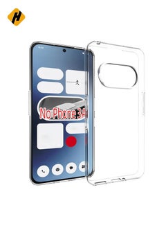 HuHa Protective Cover For Nothing Phone 3a Waterproof Texture TPU Phone Case (Transparent)  - Image 1