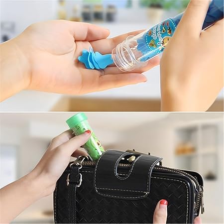 FAGVA FAGVA Set of 2 Paper Soap Disposable Mini Soap Paper Scented Soap Bath Flakes Portable Flower Tube Petals Tube Shape Bottle Paper Soap For Travelling  - Image 5