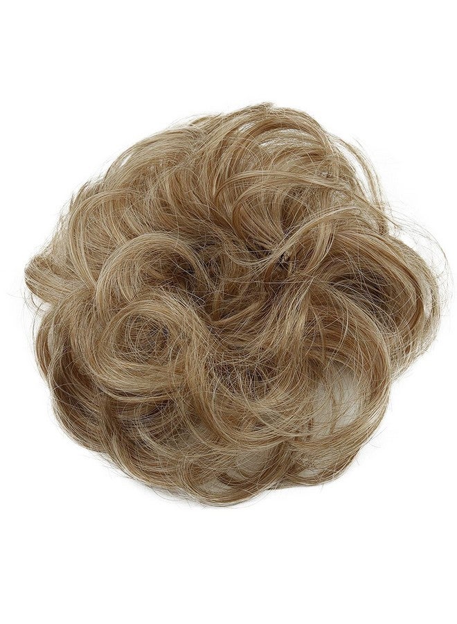CAISHA Messy Scrunchie Bun Voluminous Wavy Hairpiece Heatresistant Synthetic Fibres Strawberry Blonde Mix G13A - Image 2