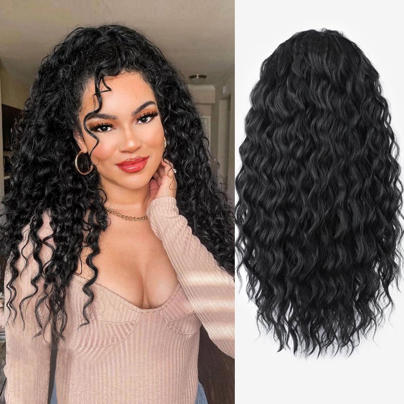 FREEMEIGE Ponytail Extension Drawstring Ponytail for Women Synthetic Long Curly Pony Tails Hair Extensions Clip in Ponytail 20 Inch Hairpiece - Image 1