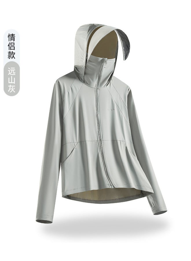 Song Feng Ya Original Yarn Big Hat Brim Removable Sun Protection Clothing W En's Summer Outdoor Uv Protection Ice Silk Breathable Sportswear Sun Protection Clothing - Image 1