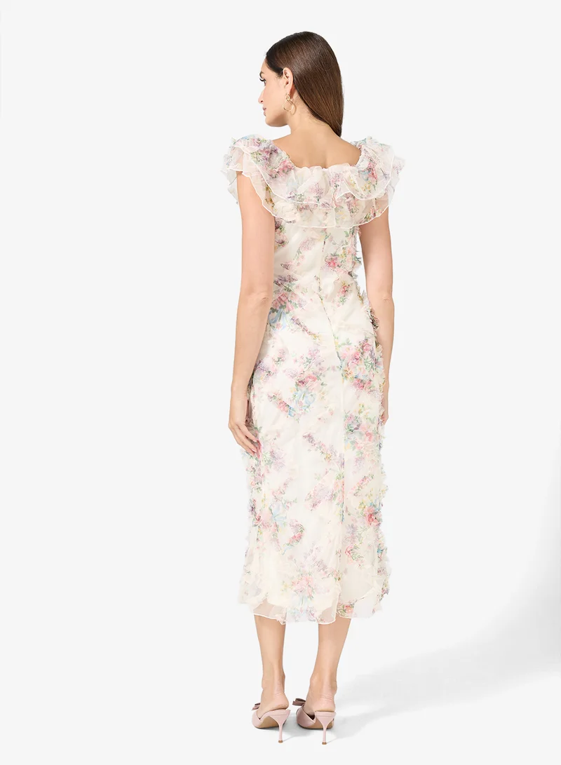 ELLA Off Shoulder Floral Dress