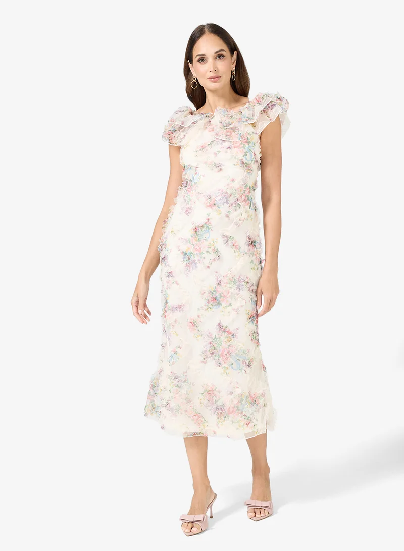 ELLA Off Shoulder Floral Dress