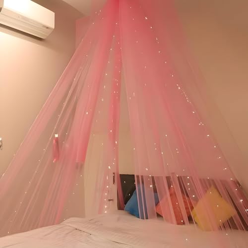 1iAM Pink Decoration Net - 1pc Transparent, 5x1.5m Large, Reusable, Soft, Nylon Made Backdrop Net for Home, Office, Party Decor | Suitable for Birthdays, Anniversary Event - Image 1
