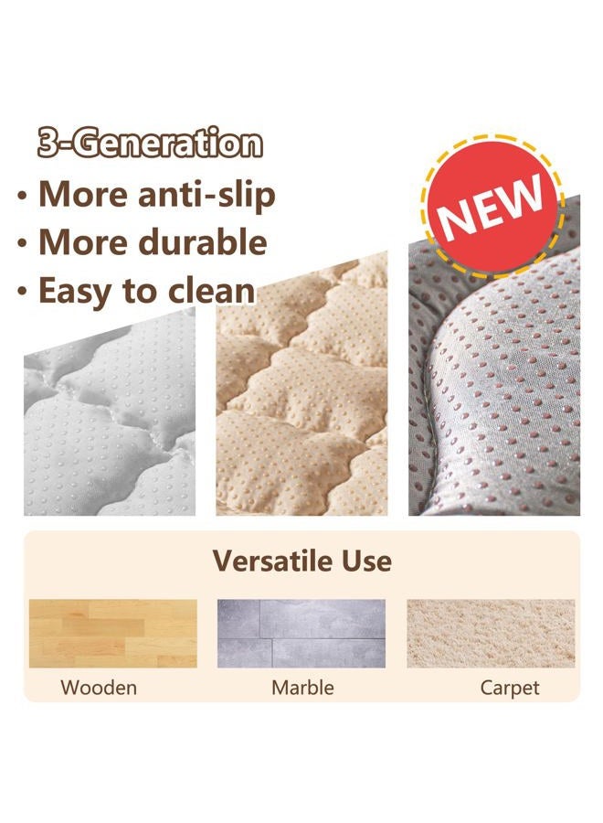 Beavtaens Baby Play Mats for Floor, 71”x59” Upgraded Thickness & Larger Super Soft Playmat for Babies and Toddlers, Foldable Washable, Upgrade Anti-Slip Crawling Mat for Playpen(Boho Color Blocks) - Image 4