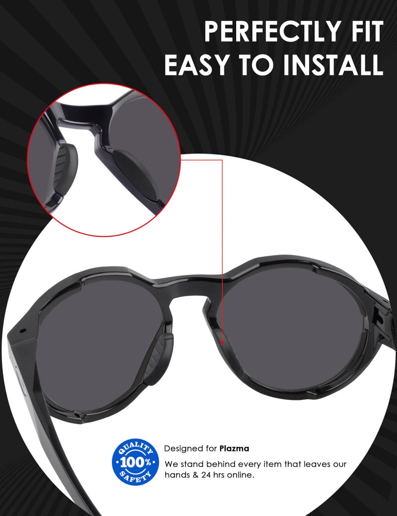 BLAZERBUCK Replacement Nose Pads Nose Piece for Oakley Plazma OO9019 Sunglasses - Standard Black - Image 2