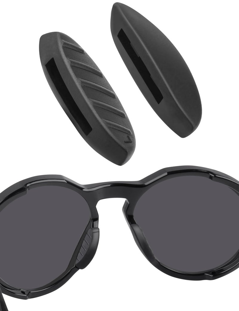 BLAZERBUCK Replacement Nose Pads Nose Piece for Oakley Plazma OO9019 Sunglasses - Standard Black - Image 1