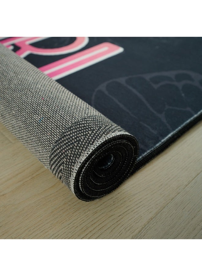 Home Box Ivy Meadows Ben Yes Girl Printed Flannel Rug 110 x 160 cm - Image 1