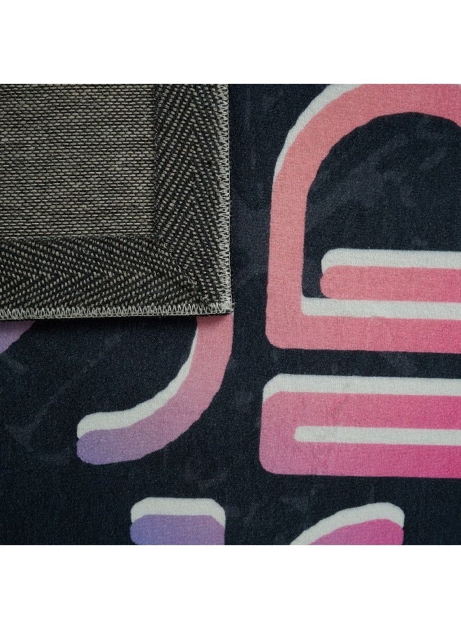 Home Box Ivy Meadows Ben Yes Girl Printed Flannel Rug 110 x 160 cm - Image 3