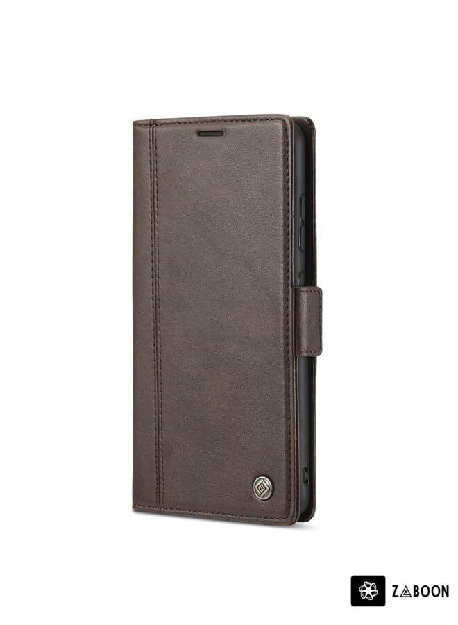 Zaboon Protective Case For Samsung Galaxy A72 5G / 4G LC.IMEEKE Magnetic Buckle PU + TPU Horizontal Flip Leather Case with Holder & Card Slots & Wallet - Image 2