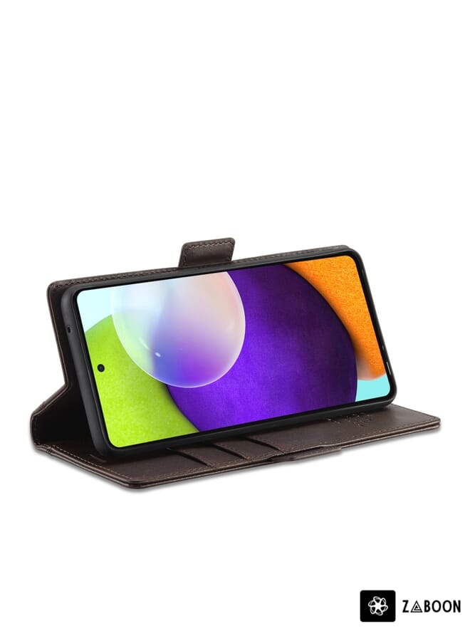 Zaboon Protective Case For Samsung Galaxy A72 5G / 4G LC.IMEEKE Magnetic Buckle PU + TPU Horizontal Flip Leather Case with Holder & Card Slots & Wallet - Image 5