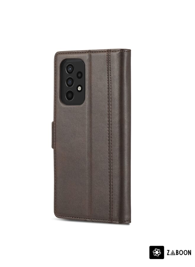 Zaboon Protective Case For Samsung Galaxy A72 5G / 4G LC.IMEEKE Magnetic Buckle PU + TPU Horizontal Flip Leather Case with Holder & Card Slots & Wallet - Image 3