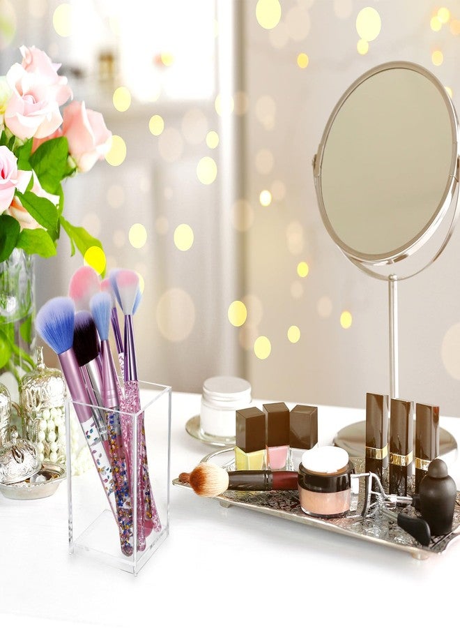 AojSup 20 Pcs Acrylic Pencil Holder Clear Makeup Brush Holder Pen for Desk Pencil Cup Acrylic Desk Accessories Desktop Stationery Organizer for Office School Home Supplies - Image 4