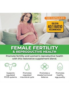 ForestLeaf Myo and D-Chiro Inositol Supplement Blend with Folate - Hormone Balance, Ovulation and Ovarian Support for Women - Hair Growth, Weight Management, Fertility and Pregnancy Health (120)  - Image 5
